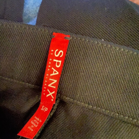 Spanx Perfect Pant, ankle 4 faux pockets black pants size small - Picture 4 of 5